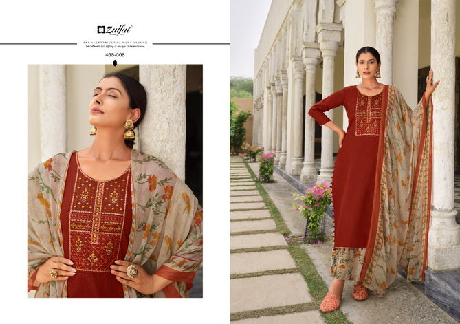 Zulfat Mahonia Vol 3 Festive Wear Wholesale Cotton Dress Material Catalog